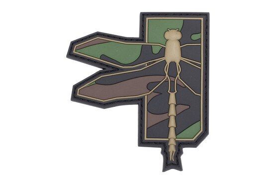 Haley Strategic Dragonfly Morale Patch features an M81 woodland camo pattern
